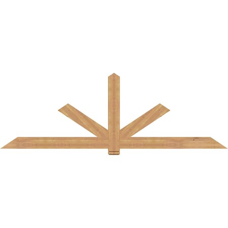 Ekena Millwork Kennewick Timber Gable Bracket, Western Red Cedar, 108"W x 36"H x 1 1/2"D x 5 1/2"F, 8/12 Pitch GBW108X36X0206KEN00SWR